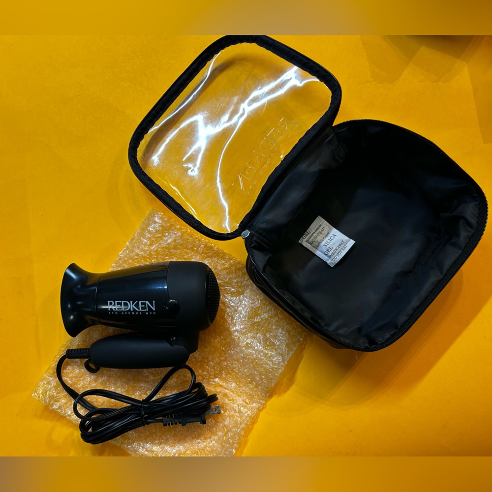 Redken Black Hair Dryer with Travel Case